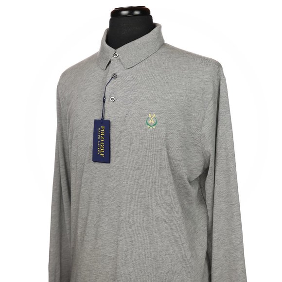 New Polo Golf Wool Silk Cashmere Long Sleeve Polo - Picture 3 of 8
